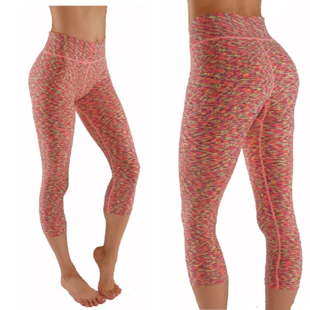 Workout leggings multicolored capri pants - Picture 4 of 4